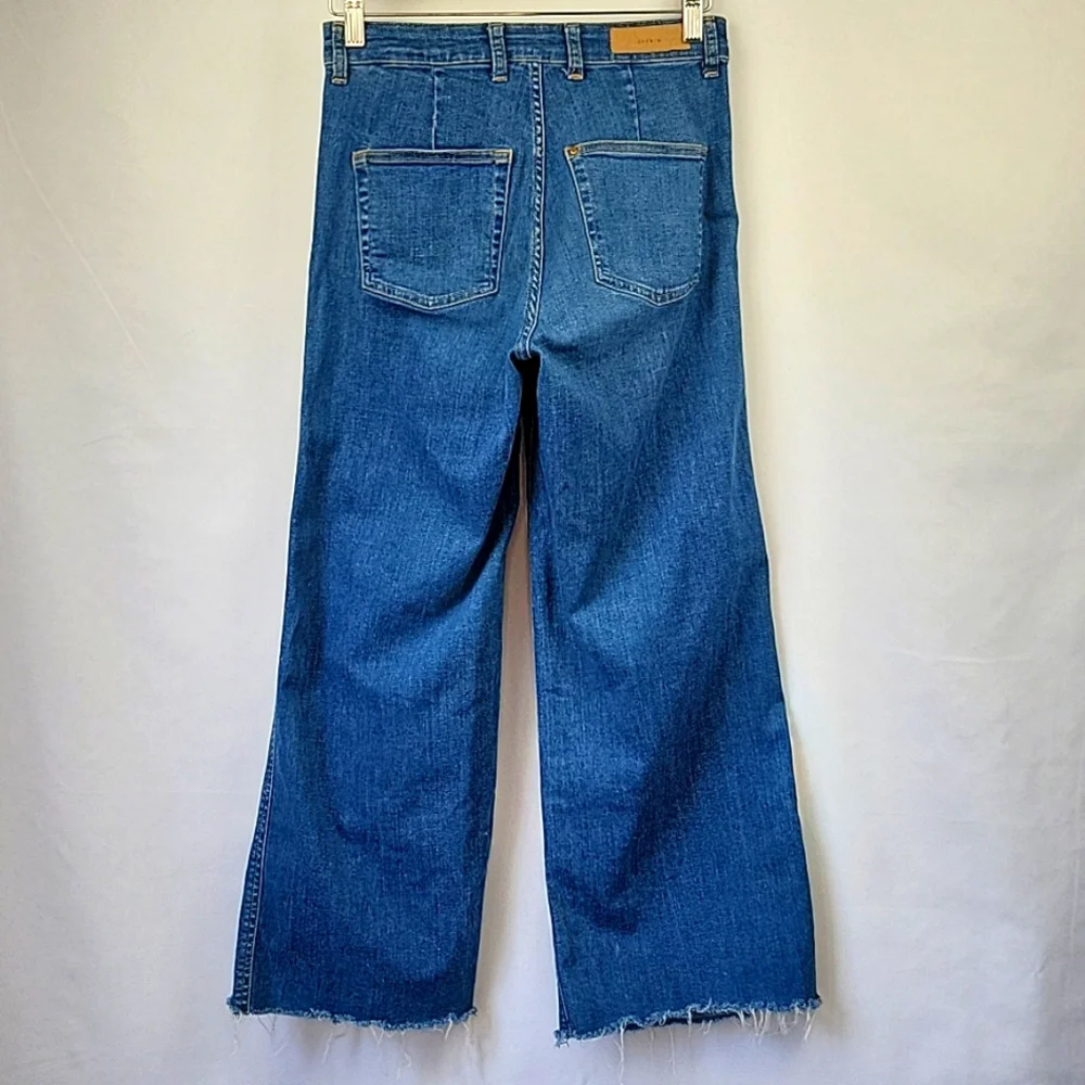 H&M & Denim Jupe Coulotte High Waist Jean Size 27